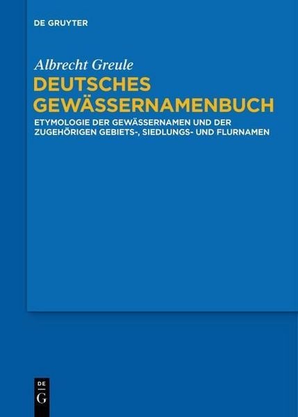 Produktbild: Deutsches Gew&auml;ssernamenbuch