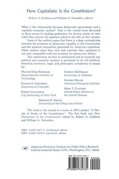 Produktbild: How Capitalistic Is the Constitution?