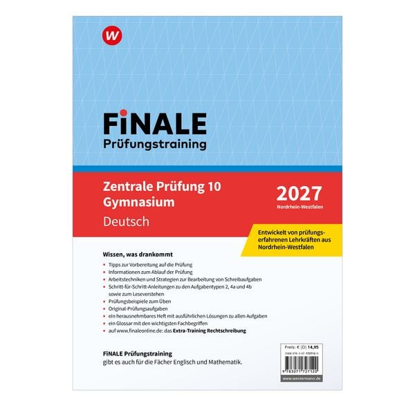 Produktbild: FiNALE - Pr&uuml;fungstraining Zentrale Pr&uuml;fungen 10 Gymnasium Nordrhein-Westfalen