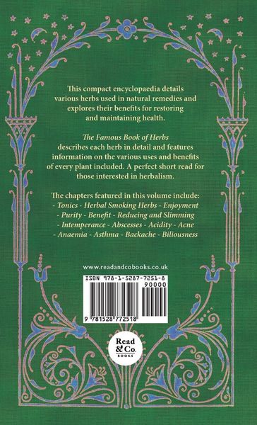 Produktbild: The Famous Book of Herbs;Describing Natural Remedies for Restoring and Maintaining Perfect Health