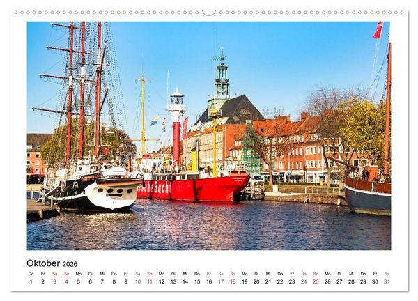 Produktbild: OSTFRIESLAND Strand und Mee(h)r (hochwertiger Premium Wandkalender 2026 DIN A2 quer), Kunstdruck in Hochglanz