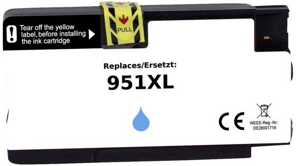 Produktbild: Renkforce Druckerpatrone ersetzt HP 951XL, CN046AE Kompatibel Cyan RF-5718848