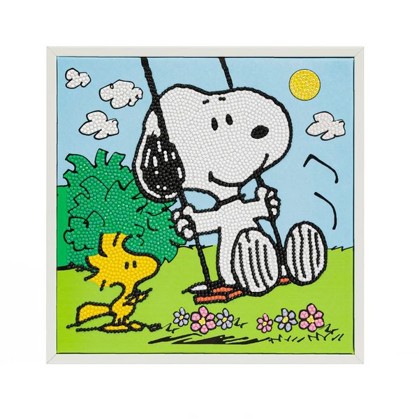 Produktbild: DIAMOND DOTZ - Diamond Painting Snoopy auf der Schaukel