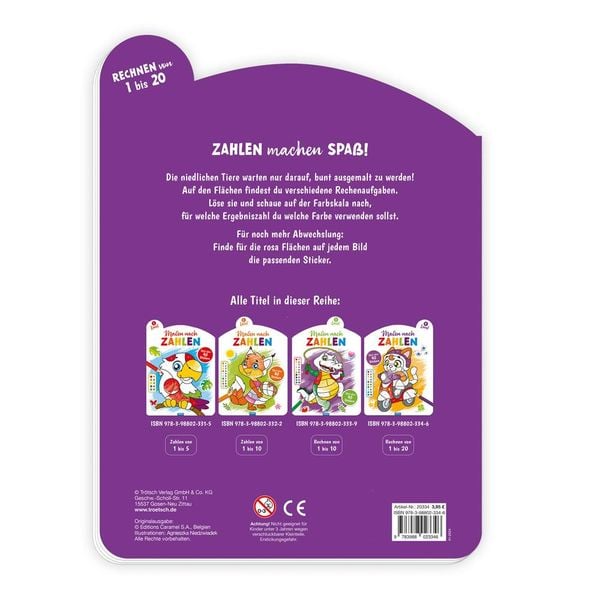 Produktbild: Tr&ouml;tsch Malen nach Zahlen 4. Level Malbuch