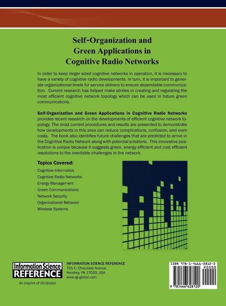 Produktbild: Self-Organization and Green Applications in Cognitive Radio Networks