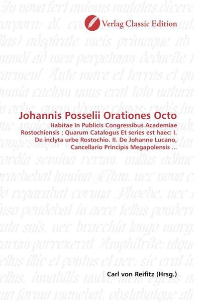Produktbild: Johannis Posselii Orationes Octo