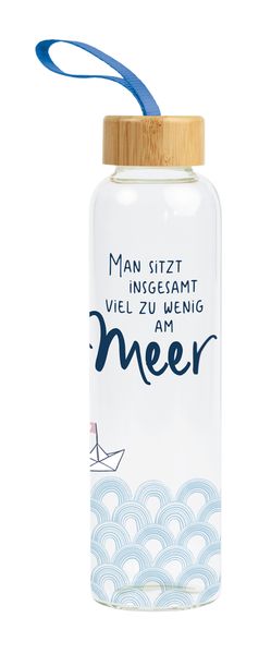 Produktbild: Glas-Trinkflasche Meer