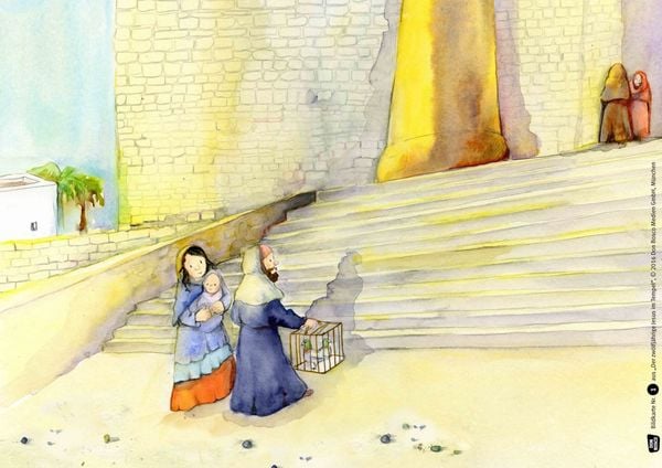 Produktbild: Der zw&ouml;lfj&auml;hrige Jesus im Tempel. Kamishibai Bildkartenset.