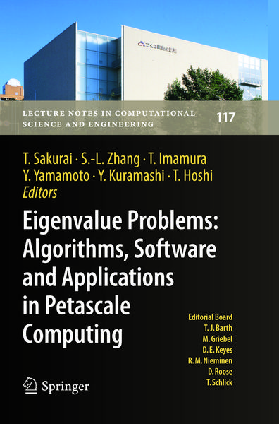 Produktbild: Eigenvalue Problems: Algorithms, Software and Applications in Petascale Computing