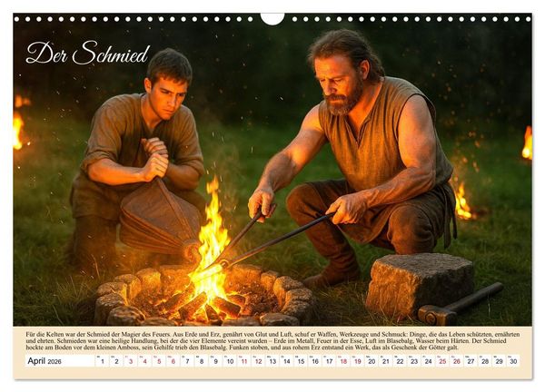 Produktbild: Von Samhain bis Beltane (Wandkalender 2026 DIN A3 quer), CALVENDO Monatskalender
