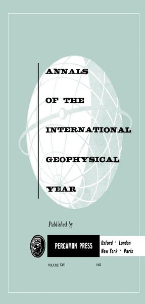 Produktbild: Tables of IGY Monthly Median Ionospheric Data