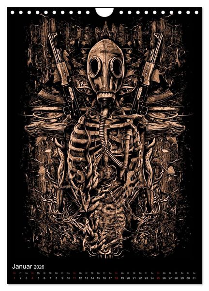 Produktbild: BLOODBOY/WAR ILLUSTRATION (Wandkalender 2026 DIN A4 hoch), CALVENDO Monatskalender