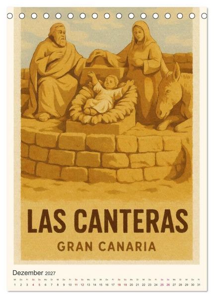 Produktbild: City Poster Gran Canaria (Tischkalender 2027 DIN A5 hoch), CALVENDO Monatskalender