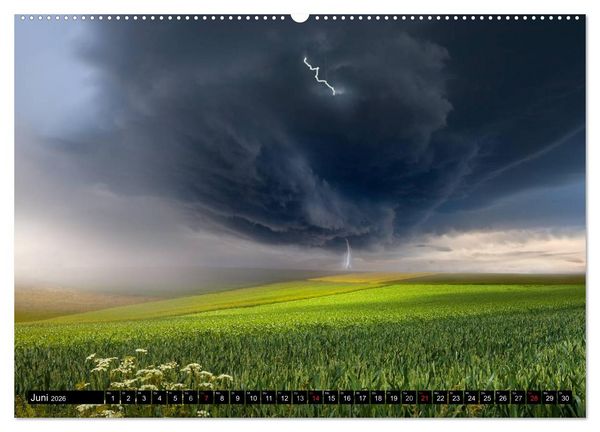 Produktbild: WETTER-LANDSCHAFTEN (Wandkalender 2026 DIN A2 quer), CALVENDO Monatskalender
