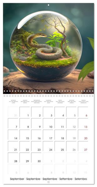 Produktbild: Small world in the glas sphere (Wall Calendar 2026 12 &times; 12 Inch) CALVENDO 12 Month Wall Calendar