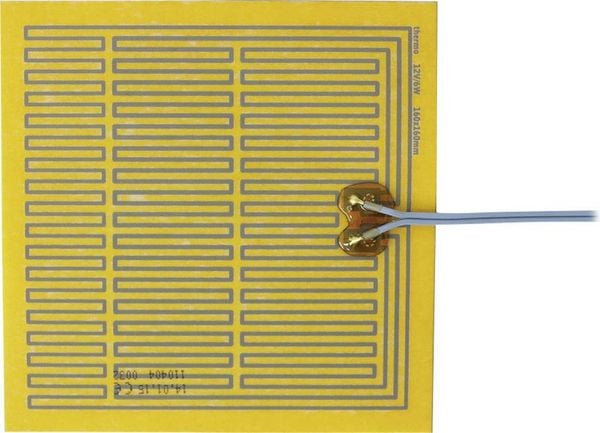Produktbild: Thermo TECH Polyester Heizfolie selbstklebend 12 V/DC, 12 V/AC 6 W Schutzart IPX4 (L x B) 160 mm x 160 mm