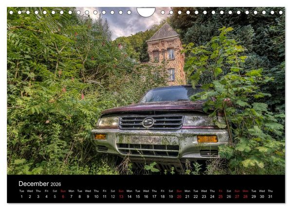 Produktbild: Sleeping Beauties Old Rusty Cars (Wall Calendar 2026 DIN A4 landscape), CALVENDO 12 Month Wall Calendar