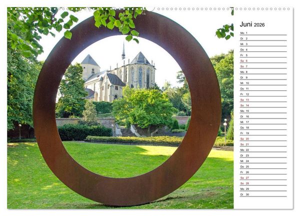 Produktbild: Unterwegs in M&ouml;nchengladbach (hochwertiger Premium Wandkalender 2026 DIN A2 quer), Kunstdruck in Hochglanz