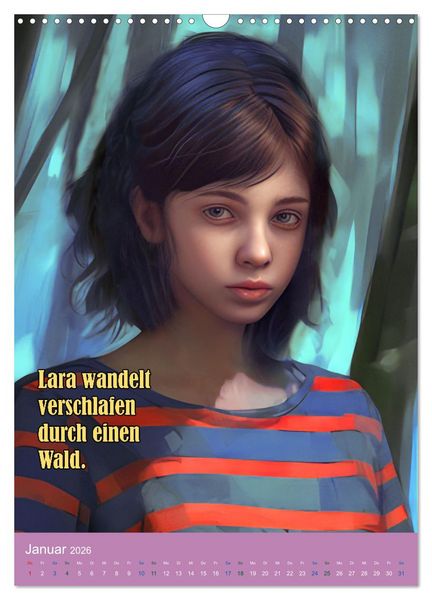 Produktbild: Laras Traum (Wandkalender 2026 DIN A3 hoch), CALVENDO Monatskalender