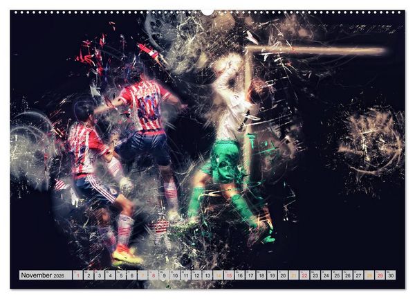 Produktbild: Fu&szlig;ball - extrem (hochwertiger Premium Wandkalender 2026 DIN A2 quer), Kunstdruck in Hochglanz
