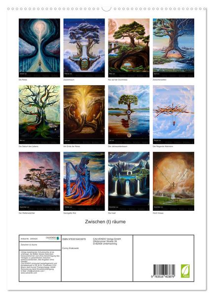 Produktbild: Zwischen (t) r&auml;ume (hochwertiger Premium Wandkalender 2026 DIN A2 hoch), Kunstdruck in Hochglanz