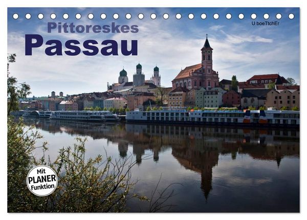 Produktbild: Pittoreskes Passau (Tischkalender 2026 DIN A5 quer), CALVENDO Monatskalender