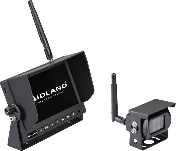 Produktbild: Midland Truck Guardian PRO Funk-R&uuml;ckfahrvideosystem 4 Kamera-Eing&auml;nge, Abstandshilfslinien, IR-Zusatzlicht, integriertes Mikrofon