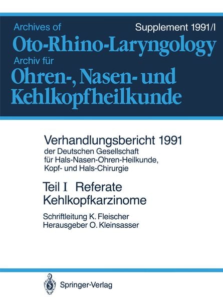 Teil I: Referate, Taschenbuch von , Springer Berlin, 9783540533214