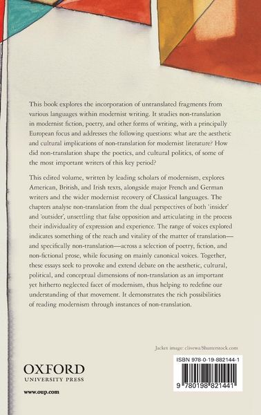 Produktbild: Modernism and Non-Translation