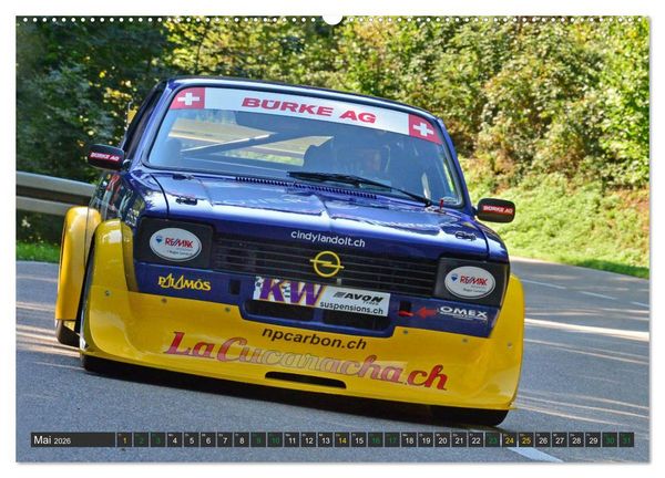 Produktbild: OLDTIMER BERGRENNEN - OPEL AM START (hochwertiger Premium Wandkalender 2026 DIN A2 quer), Kunstdruck in Hochglanz