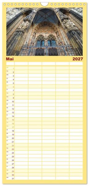 Produktbild: Familienplaner 2027 - Ulm - H&uuml;bsche Gro&szlig;stadt an der Donau mit 5 Spalten (Wandkalender, 21 x 45 cm) CALVENDO