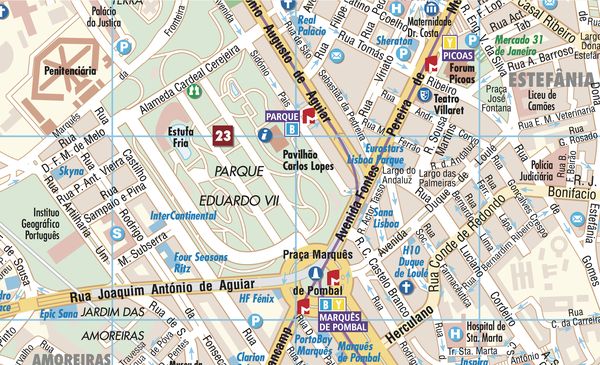 Produktbild: Lisbon, Lissabon, Borch Map