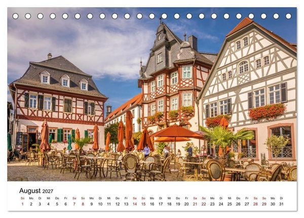 Produktbild: Hessen - Malerische Orte und Landschaften (Tischkalender 2027 DIN A5 quer), CALVENDO Monatskalender