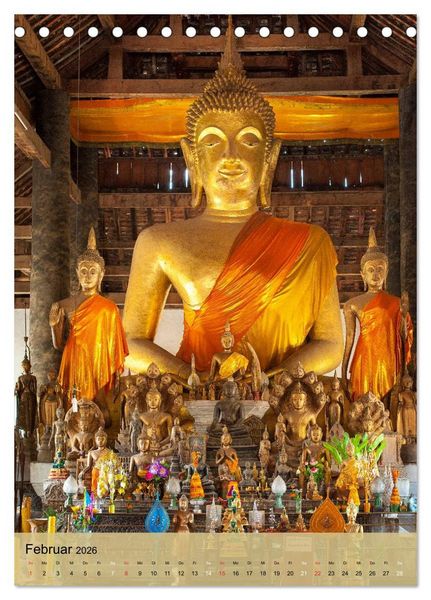 Produktbild: BUDDHA in GOLD (Tischkalender 2026 DIN A5 hoch), CALVENDO Monatskalender