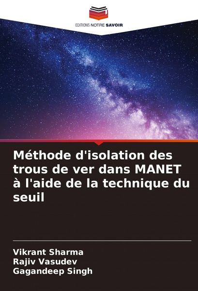 Produktbild: M&eacute;thode d'isolation des trous de ver dans MANET &agrave; l'aide de la technique du seuil