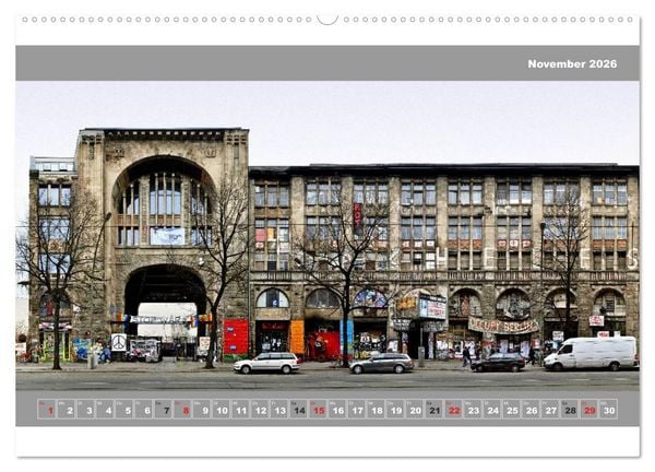 Produktbild: Berlin Fassade (hochwertiger Premium Wandkalender 2026 DIN A2 quer), Kunstdruck in Hochglanz