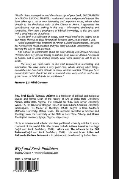Produktbild: Explorations in African Biblical Studies