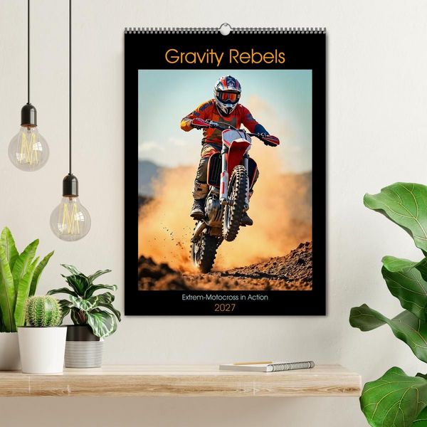 Produktbild: Gravity Rebels - Extrem-Motocross in Action (Wandkalender 2027 DIN A2 hoch), CALVENDO Monatskalender
