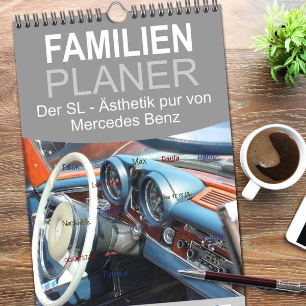 Produktbild: Familienplaner 2026 - Der SL - &Auml;sthetik pur von Mercedes Benz mit 5 Spalten (Wandkalender, 21 x 45 cm) CALVENDO