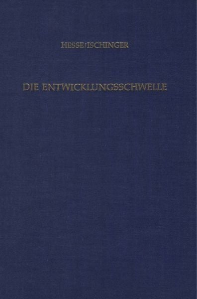 Produktbild: Die Entwicklungsschwelle.