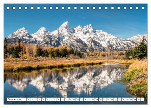 Produktbild: Grand Teton National Park (Tischkalender 2026 DIN A5 quer), CALVENDO Monatskalender