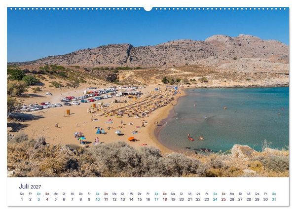 Produktbild: Str&auml;nde der Insel Rhodos (Wandkalender 2027 DIN A2 quer), CALVENDO Monatskalender
