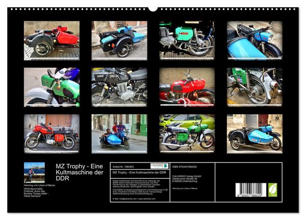 Produktbild: MZ Trophy - Eine Kultmaschine der DDR (hochwertiger Premium Wandkalender 2026 DIN A2 quer), Kunstdruck in Hochglanz