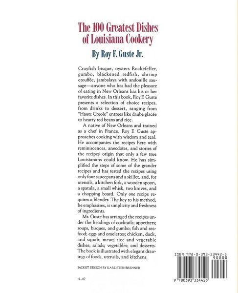 Produktbild: The 100 Greatest Dishes of Louisiana Cookery