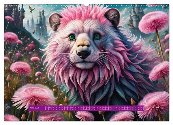 Produktbild: Verborgene Welten: Arkanum der mystischen Tierwesen (Wandkalender 2026 DIN A2 quer), CALVENDO Monatskalender