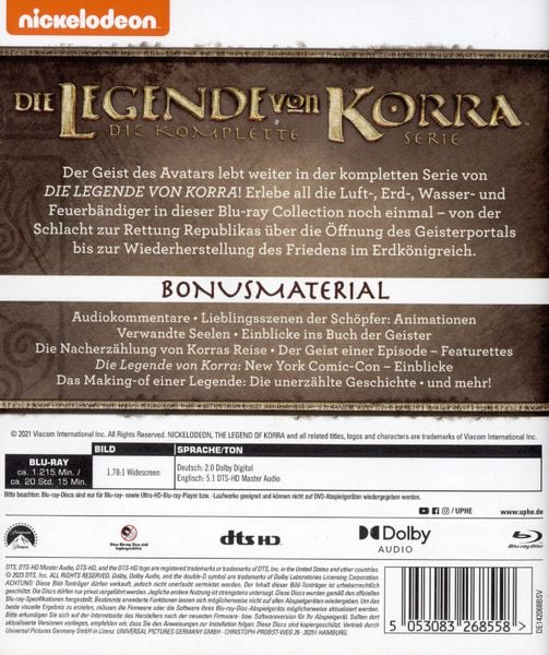 Produktbild: Die Legende von Korra - Komplettbox [8 BRs]