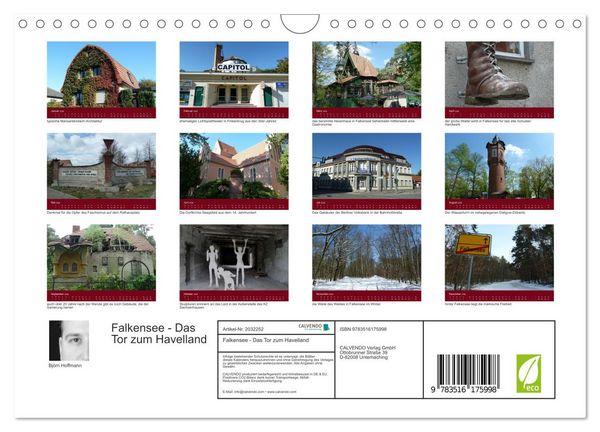 Produktbild: Falkensee - Das Tor zum Havelland (Wandkalender 2026 DIN A4 quer), CALVENDO Monatskalender
