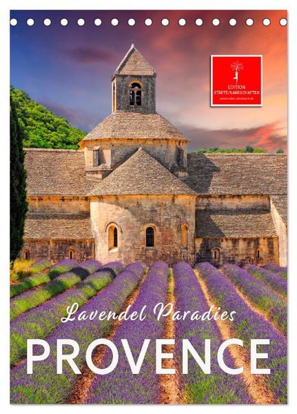 Produktbild: Provence Lavendel Paradies (Tischkalender 2026 DIN A5 hoch), CALVENDO Monatskalender