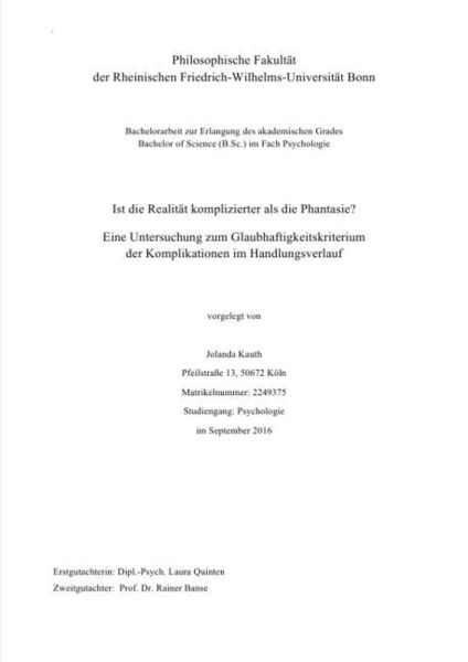 Ist die Realität komplizierter als die Phantasie?, Taschenbuch von Jolanda Kauth, Epubli, 9783741889578