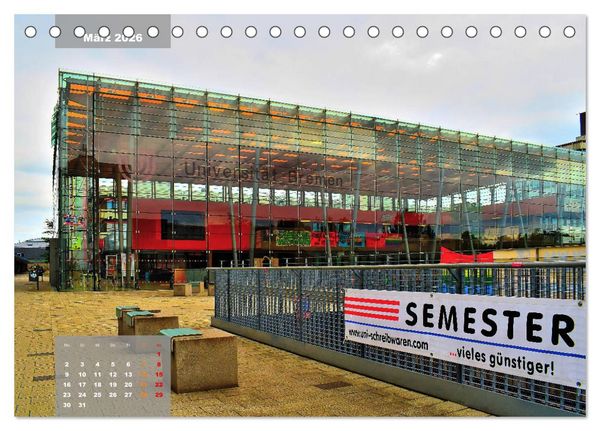 Produktbild: Die Freie Hansestadt Bremen (Tischkalender 2026 DIN A5 quer), CALVENDO Monatskalender